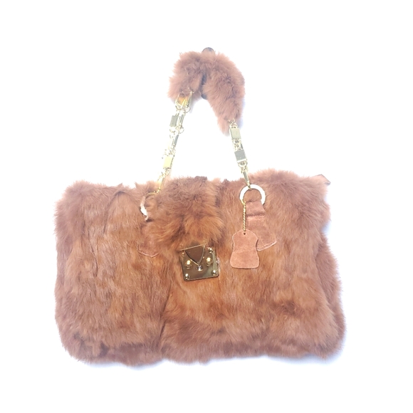 Fall in Love Fox Fur Handbag - Picture 1 of 10
